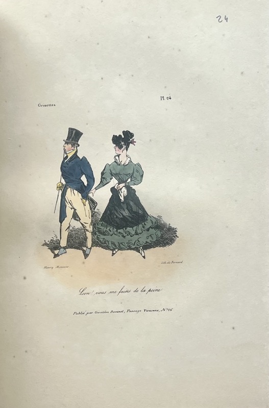 MONNIER (Henry). Les Grisettes, leurs Moeurs, leurs Habitudes, leurs bonnes Qualités, leurs Préjugés, leurs Erreurs, leurs Faiblesses, etc., dessinés d’après nature au sein de leurs plaisirs, de leurs occupations, etc.. Par Henry Monnier. – Image 5