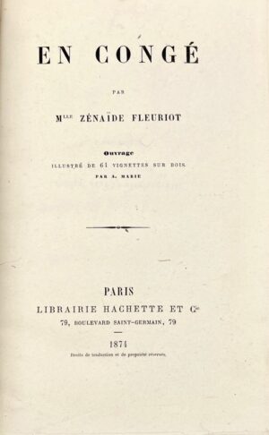 FLEURIOT (Zénaïde). En Congé. - Bonnefoi Livres Anciens