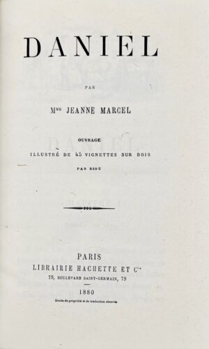 MARCEL (Jeanne). Daniel.