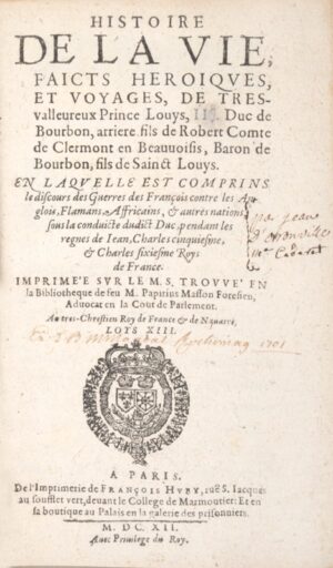 ORRONVILLE (Jean d&rsquo;). Histoire de la vie - Bonnefoi Livres Anciens