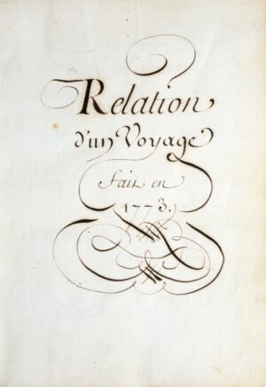 [Poitou, Aunis, Saintonge et Angoumois. Manuscrit XVIIIe]. Relation d&rsquo;un... - Bonnefoi Livres Anciens