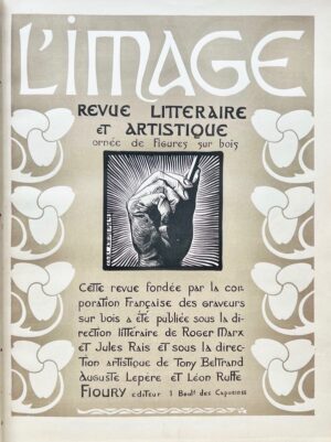L'Image. Revue artistique et littéraire ornée de figures sur bois, paraissant tous les mois.