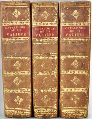 Catalogue des livres de la bibliothèque de feu M. le duc de La Vallière... - Bonnefoi Livres Anciens