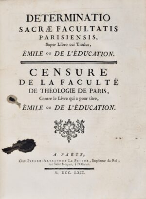 [Censures de la Faculté de Théologie de Paris]. - Bonnefoi Livres Anciens