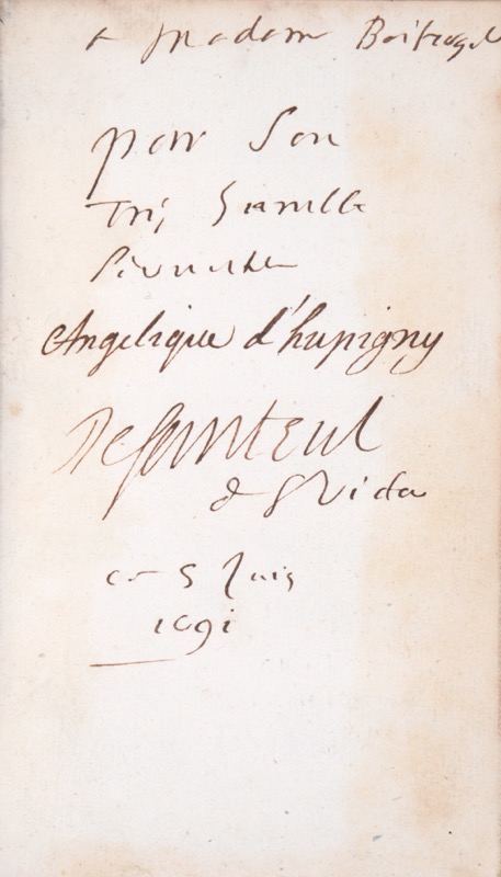 SANTEUL (Jean de). Traduction en vers Francois des Hymnes.