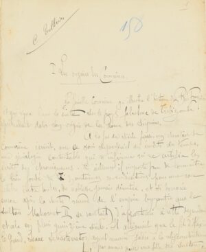 ADAM (Paul). [Manuscrit]. Anne Comnène.