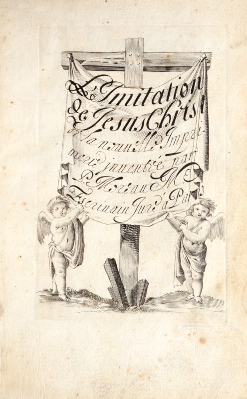 MOREAU (Pierre). Les Sainctes Prières de l'âme Chrétienne Escrites et gravées après le naturel de la plume par P. Moreau. – Image 2
