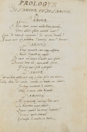 [Théâtre Jésuite. Manuscrit]. Lysimachus tragédie. - Bonnefoi Livres Anciens