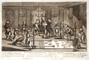 Le Bas (Jacques-Philippe). [Suite Gabanon]. Assemblée de Francs-Maçons pour la Réception des Maîtres.