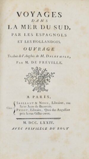 DALRYMPLE (Alexander). Voyages dans la mer du Sud - Bonnefoi Livres Anciens