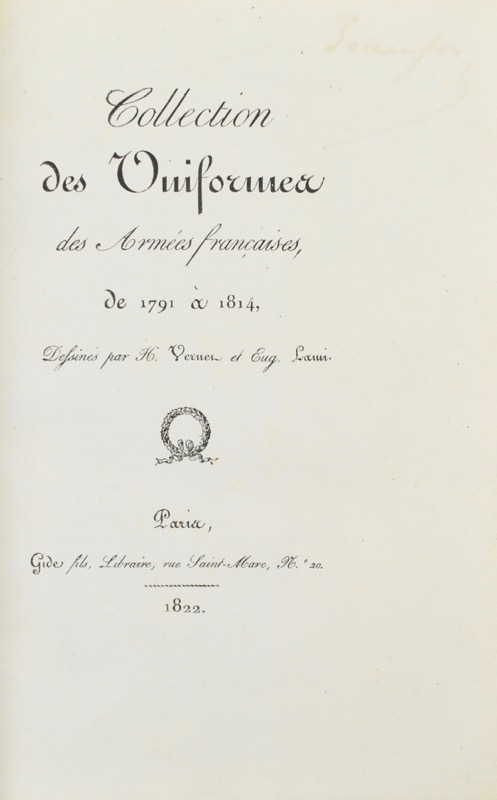 VERNET (Horace) & LAMI (Eugène). Collection des Uniformes des Armées françaises, Dessinés par H. Vernet et Eug. Lami. – Image 2