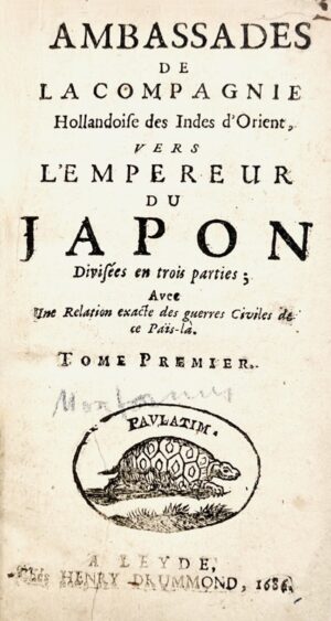 MONTANUS (Arnold). Ambassades de la Compagnie hollandoise des Indes d'Orient, vers l'empereur du Japon divisées en trois parties ; avec une relation exacte des guerres civiles de ce païs-là.