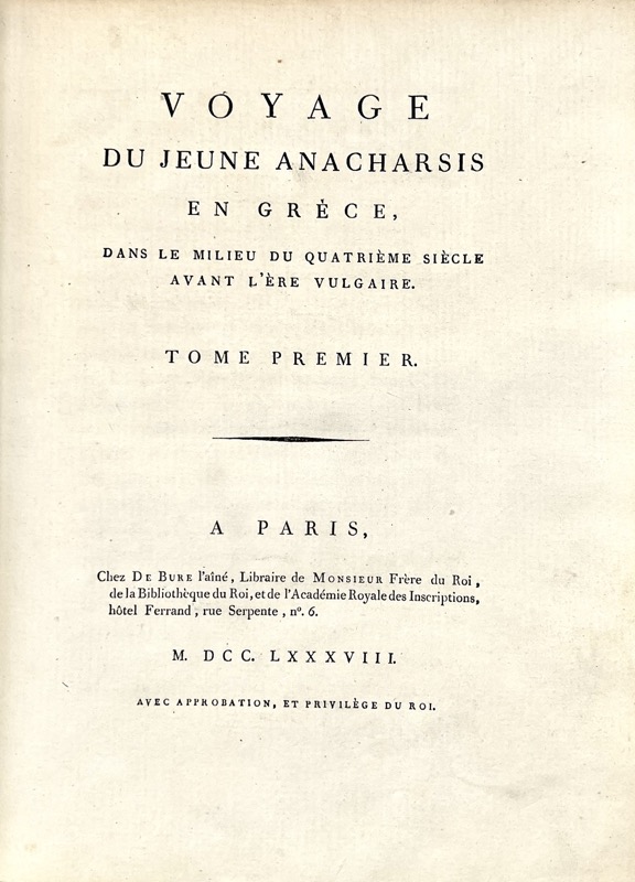 BARTHELEMY (Jean-Jacques). Voyage du Jeune Anacharsis en Grèce. – Image 2