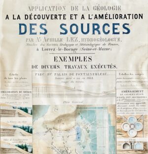 Lez (A.-Achille). [Seine-et-Marne]. Application de la Géologie à la découverte et à l'amélioration des sources par A. Achille Lez Hydrogéologue. Membre des Sociétés Géologiques et Météorologique de France à Lorrez-le-Bocage (Seine-et-Marne).