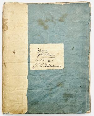 Montalembert (Marie Joséphine de Comarieu). [Manuscrit]. Isaure Per volume écrit en 1810 par M. de C. Mqse de Montalembert.