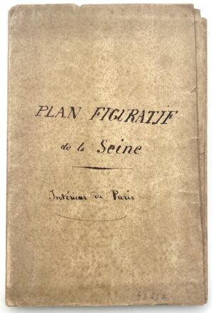 DUNAIME. Plan figuratif de la Seine, intérieur de Paris.