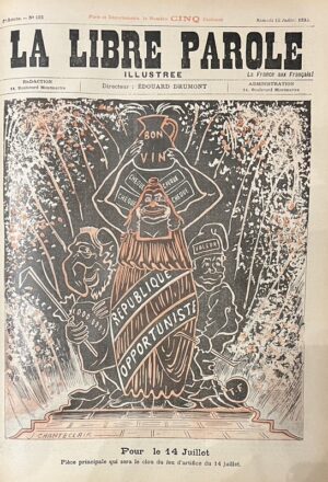 DRUMONT (Édouard). La Libre parole illustrée. La France aux Français.