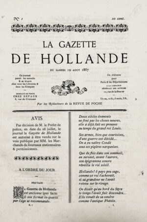 Gazette de Hollande (La). Par les Rédacteurs de la Revue de poche.