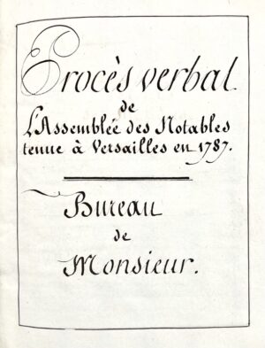 [Assemblée des Notables].