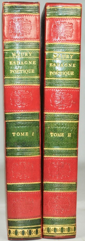 MAURY (Juan María). Espagne Poétique. Choix de Poésies Castillanes depuis Charles-Quint jusqu'a nos jours, mises en vers français ; avec une Dissertation comparée sur la langue et la versification espagnoles, une introduction en vers et des articles biographiques, historiques et littéraires.