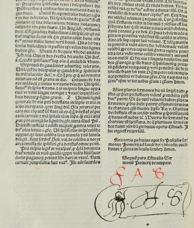 PELBARTUS DE THEMESWAR. Sermones pomerii fratris Pelbarti de Themeswar diui ordinis sancti Frãcisci de tempore Incipiut feliciter. – Image 5