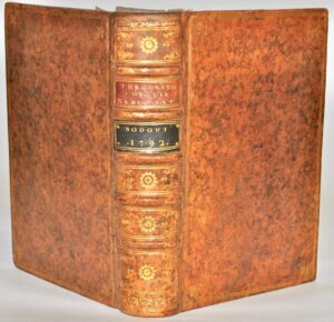 THEOCRITE. Teocritou Moschou, kai Bionos Eidyllia Panta. À la suite : Theocriti, Moschi et Bionis Idylla omnia a Bernardo Zamagna Rachusino Latinis Versibus expressa.