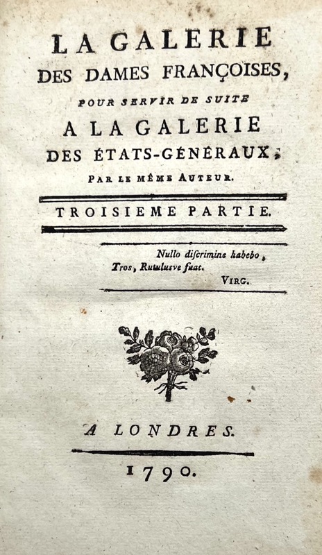 MIRABEAU (Honoré Gabriel Riquetti, comte de) & LUCHET (J. P. L. de La Roche du Maine, marquis de) & LACLOS (Choderlos de). La Galerie des Etats-Généraux. – Image 2