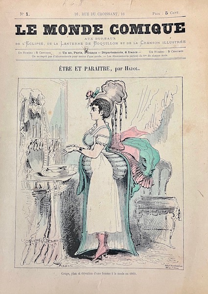 Le Monde comique. Aux bureaux de l'Eclipse, de la Lanterne de Boquillon et de la Chanson illustrée.