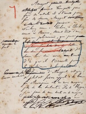 VALLES (Jules). Billet autographe. - Bonnefoi Livres Anciens