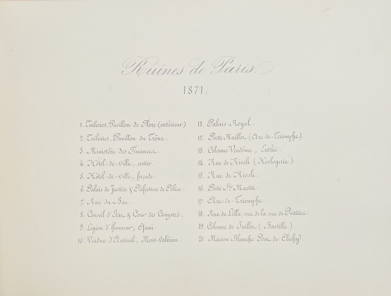 WULFF jeune. Les Ruines de Paris. – Image 2