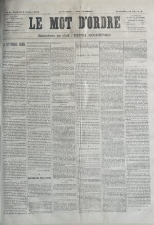 Le Mot d'ordre. Collection complète.