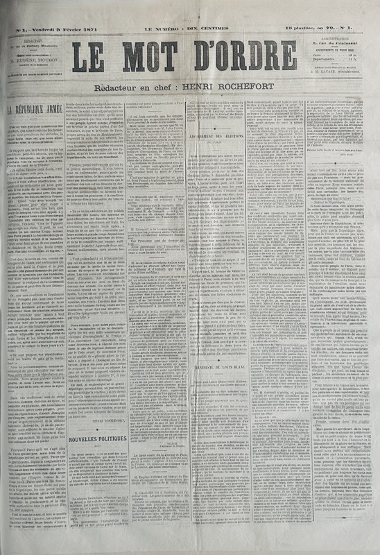 Le Mot d'ordre. Collection complète.