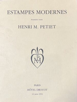 [Collection Henri M. Petiet]. Estampes modernes, première [50e et dernière] vente. Collection complète.