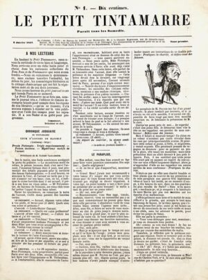 NADAR & COMMERSON. Le Petit Tintamarre. Paraît tous les samedis.