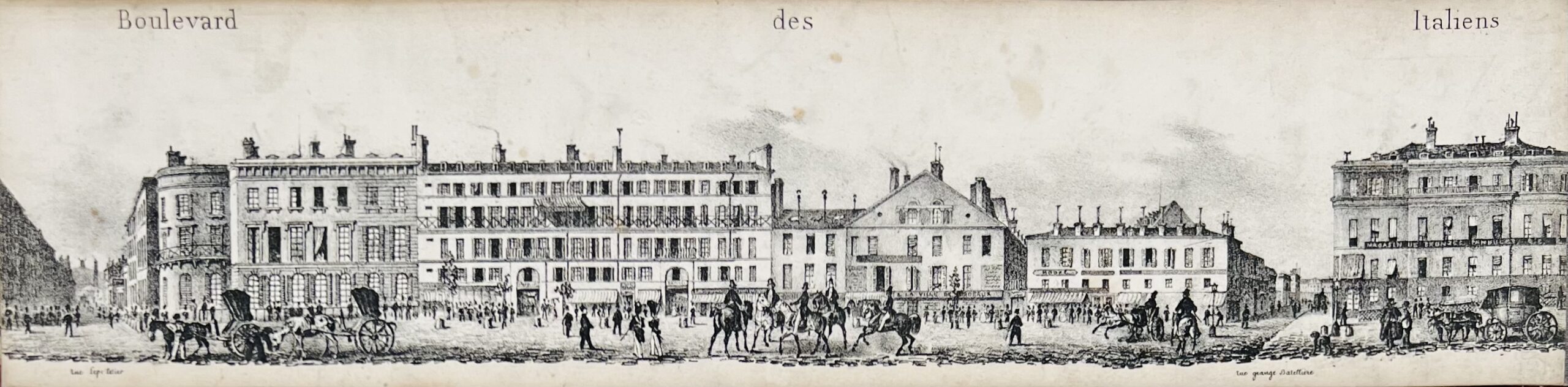 Panorama de Paris. Panorama des Boulevards côté nord.