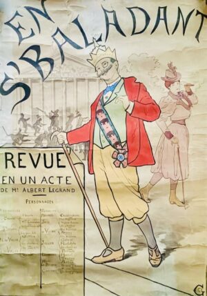 [Théâtre - Affiche]. En s'baladant. Revue en un acte de Mr. Albert Legrand.