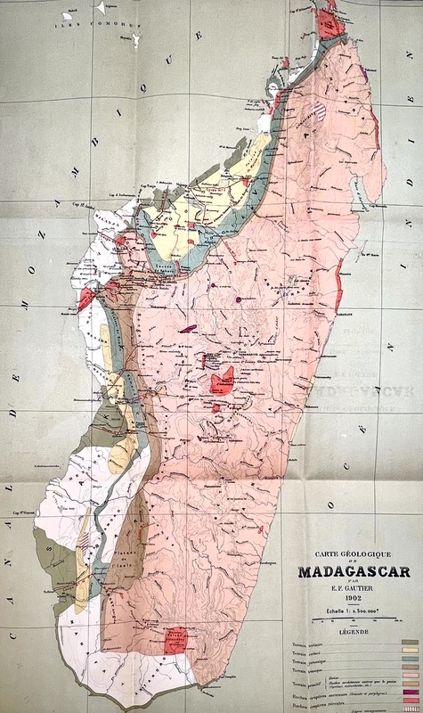 GAUTIER (Émile-Félix). Madagascar. Essai de Géographie physique.
