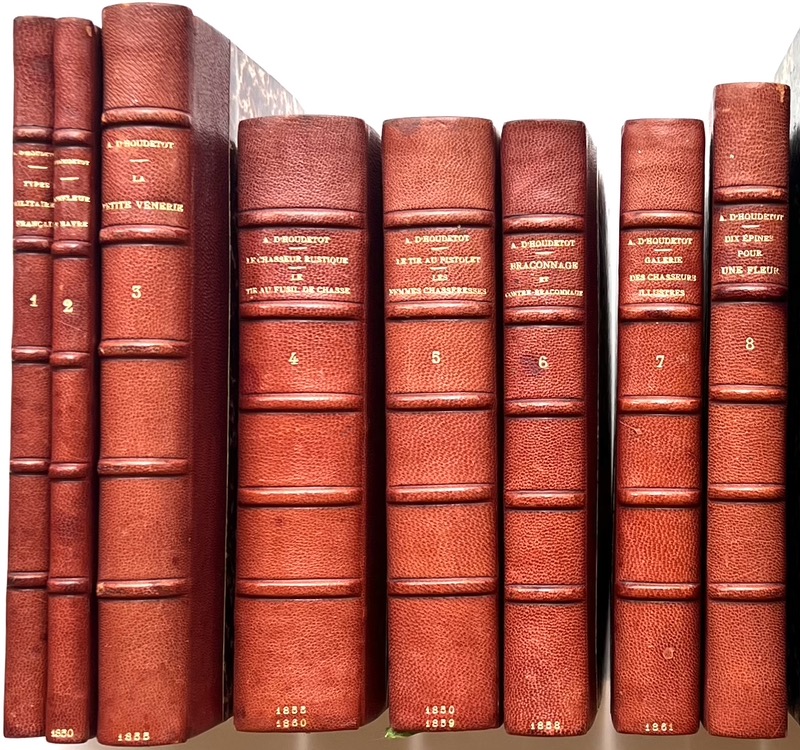 HOUDETOT (Adolphe d'). Collection de 10 titres.