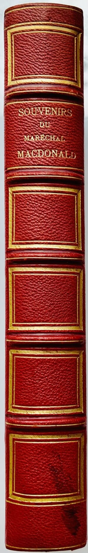 MACDONALD (Étienne-Jacques-Joseph-Alexandre). Souvenirs. Avec une introduction par M. Camille Rousset. Portraits d'après David et d'après Gérard.