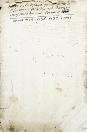[Montpellier. Livres de comptes manuscrits de Favret (de) St Laurens établis de 1733 à 1741].