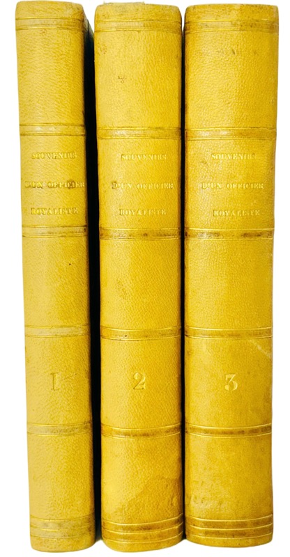 ROMAIN (Félix de). Souvenirs d'un Officier Royaliste, contenant son entrée au service, ses voyages en Corse et en Italie, son émigration, ses campagnes à l'armée de Condé, et celle de 1815, dans la Vendée ; par M. de R…, ancien colonel d'Artillerie. – Image 3