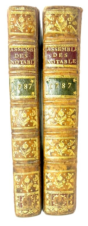 [DUPONT DE NEMOURS (Pierre-Samuel)]. Procès-verbal de l'Assemblée de notables, tenue à Versailles de l'Assemblée des Notables, sur les Mémoires remis à l'Assemblée ouverte par le Roi, à Versailles, le 23 Février 1787.