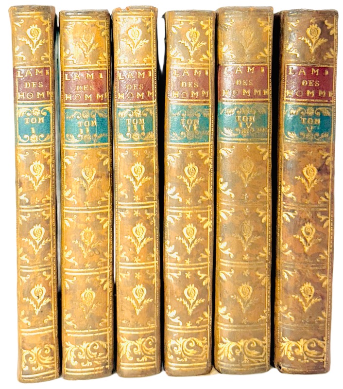 MIRABEAU (Victor Riquetti, marquis de) & QUESNAY (François). L'Ami des Hommes, ou Traité de la Population.