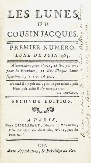 BEFFROY DE REIGNY (Louis-Abel - Bonnefoi Livres Anciens