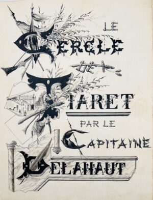 [ALGÉRIE. Tiaret. Photographies]. Le Cercle de Tiaret par le Capitaine Delahaut.