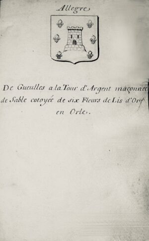 [Héraldique - Manuscrit]. Blazon.