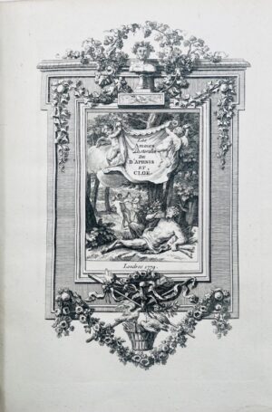 LONGUS. Les Amours pastorales de Daphnis et Chloé, escrites en Grec par Longus, & translatées en François par Jacques Amyot.