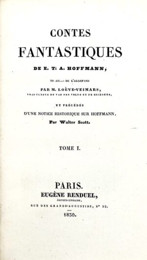 HOFFMANN (Ernst Theodor Amadeus). Contes fantastiques.