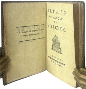 Villette (Charles-Michel de). Oeuvres du Marquis de Villette.