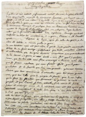DE FELICE (Fortunato Bartolomeo). [Encyclopédie d'Yverdon]. Prospectus de l'Encyclopédie.
